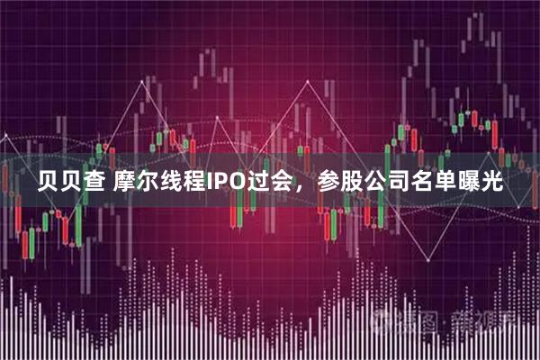 贝贝查 摩尔线程IPO过会，参股公司名单曝光
