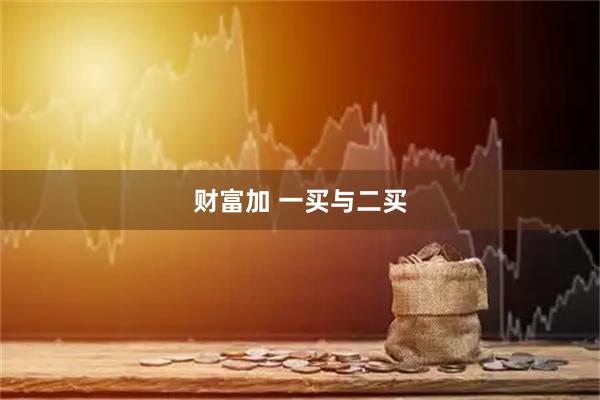 财富加 一买与二买